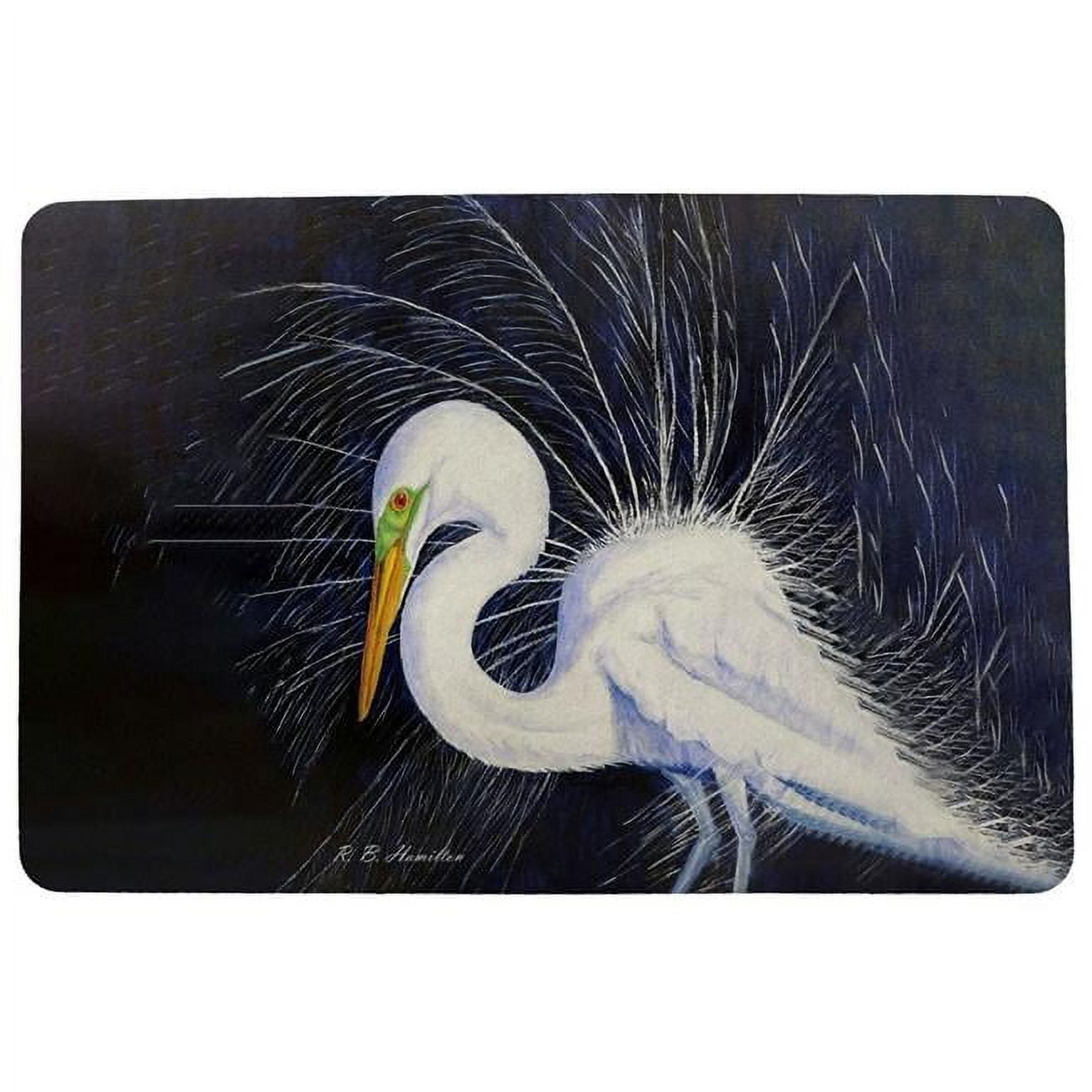 18 x 26 in. Breeding Egret Door Mat