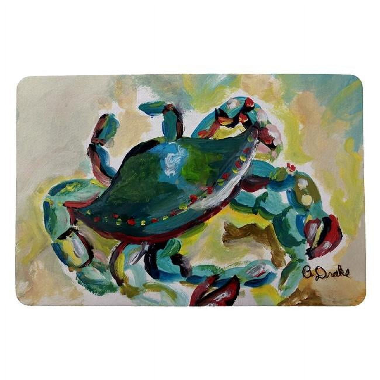 18 x 26 in. Colorful Crab Door Mat
