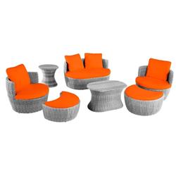 Romantic Collection outdoor 7-piece Ottoman set