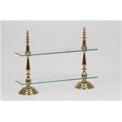 Picture of Jiallo 70311 Anastasia Rectangular 2-Tier Tray-21' High , Tray:26x7'