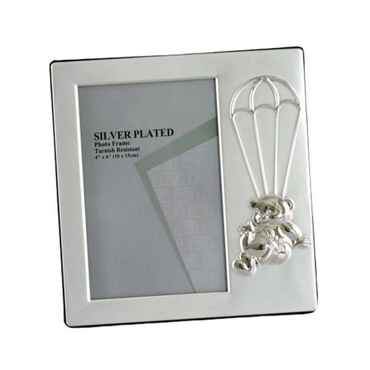 4 x 6 in. Bear Parachute Silver Photo Frame, Silver