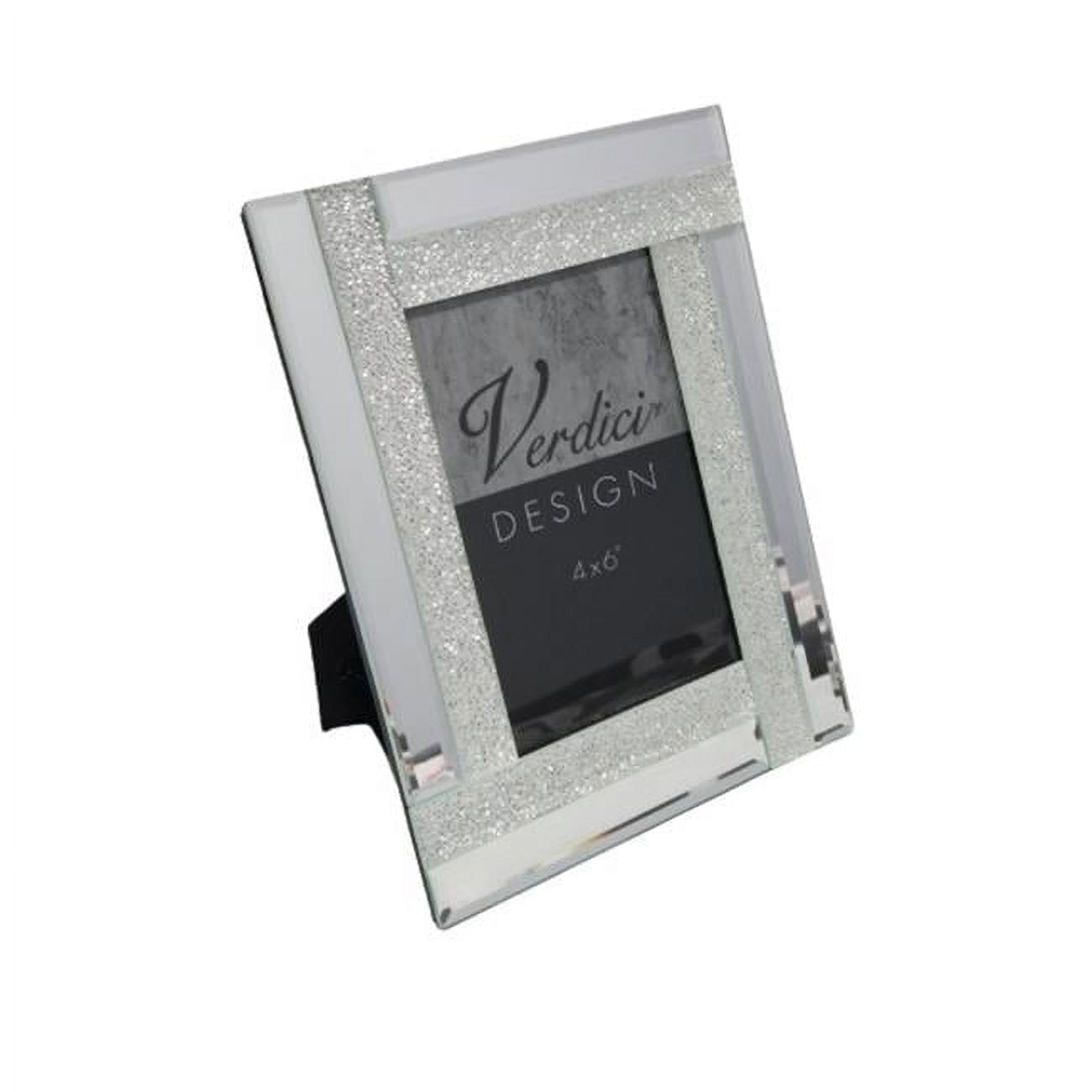 4 x 6 in. Mirrored Photo Frame, Silver