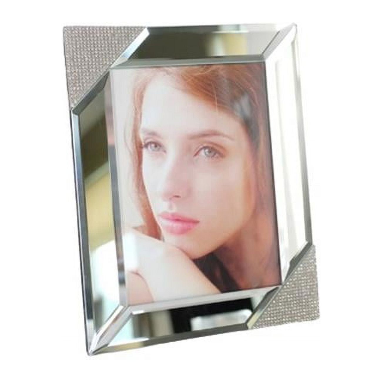 4 x 6 in. Mirrored Photo Frame, Silver