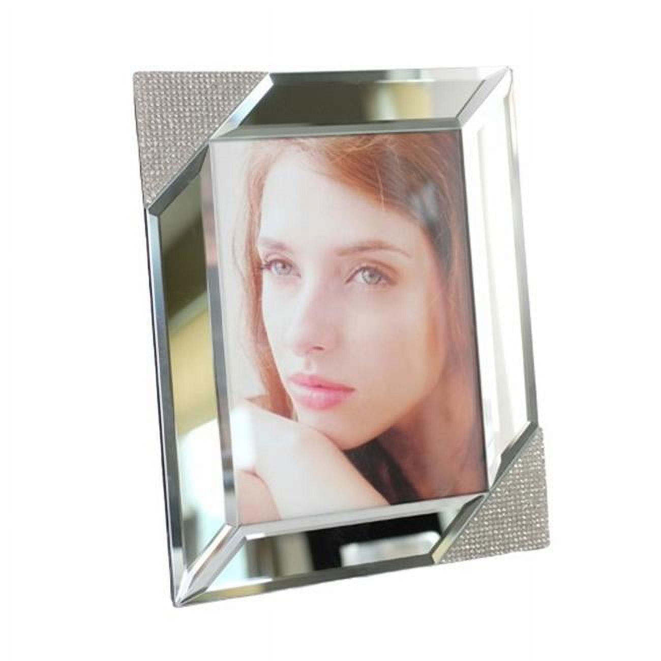 5 x 7 in. Mirrored Photo Frame, Silver