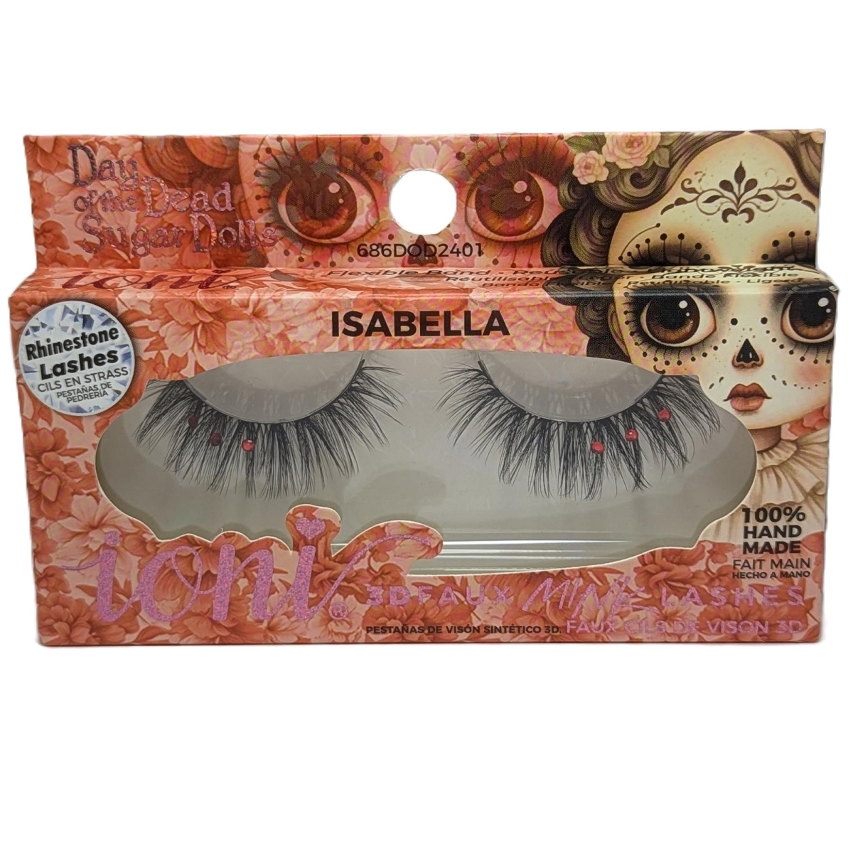 686DOD2401-P6 IONI DIAMOND LASH WISPY SMOKEY MEDIUM CATEYE - ISABELLA (Pack of 6)
