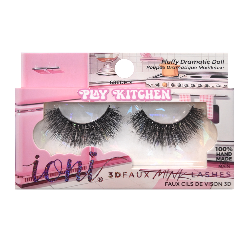 686DH14-P6 IONI Lash PLAY KITCHEN Fluffy Dramatic Doll (Pack of 6)