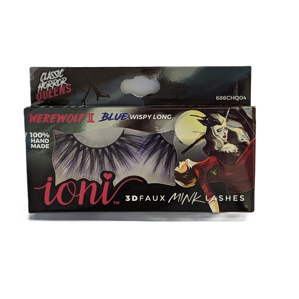 686CHQ04-P6 IONI Colored WEREWOLF II Blue Wispy Long (Pack of 6)