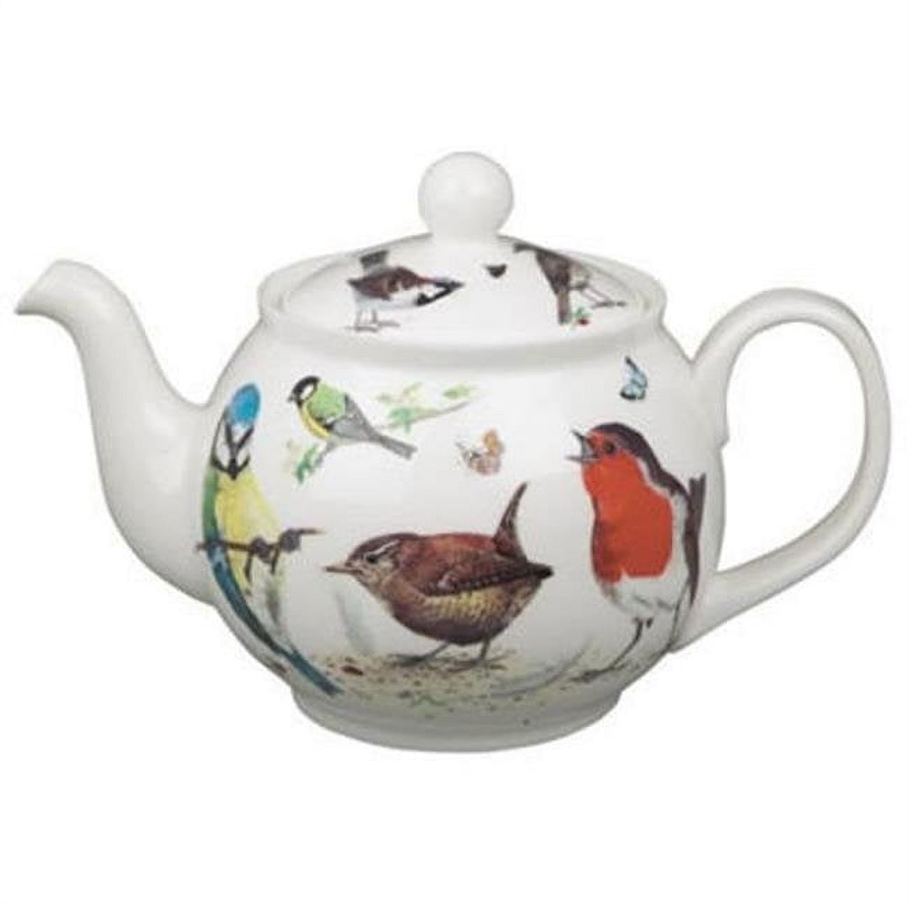 Picture of Roy Kirkham ER3226 130 ml Garden Birds Large Teapot, Multi Color