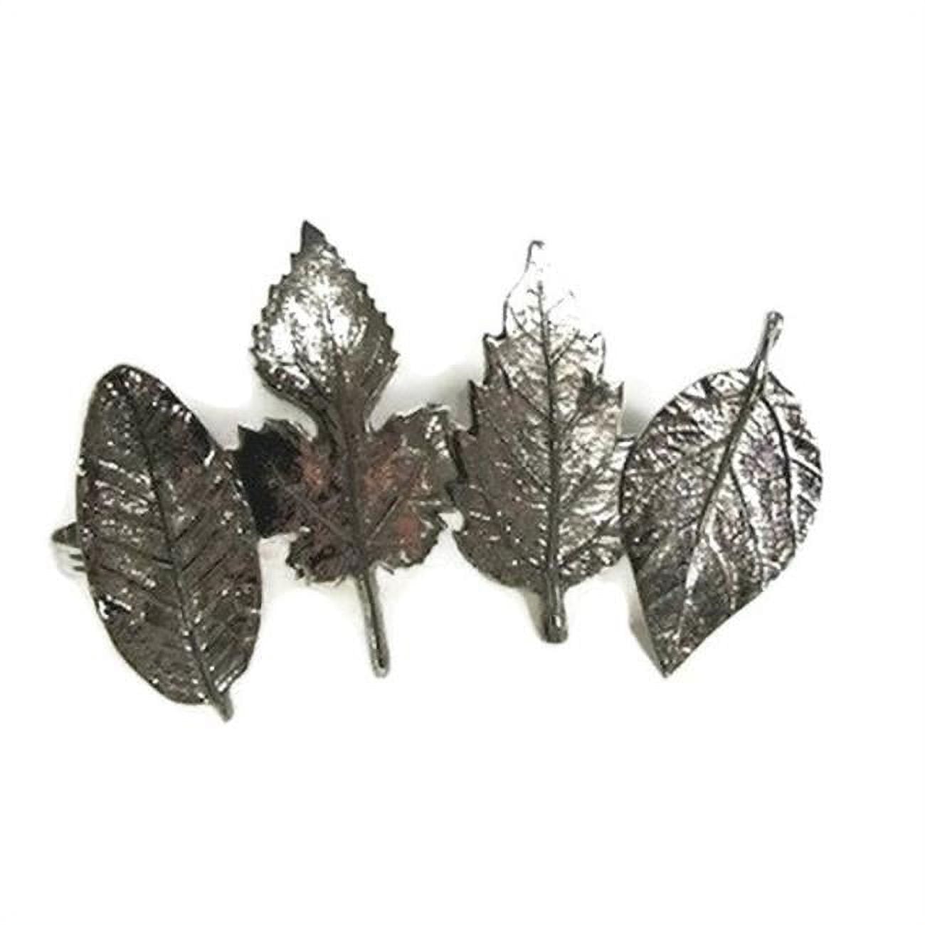 Picture of Jiallo 72678 Asstorted Leaf Napkin Rings - Set of 4