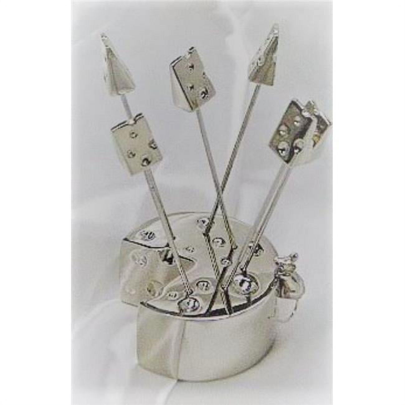 Mice Cheese Picks Holder with 6 Picks