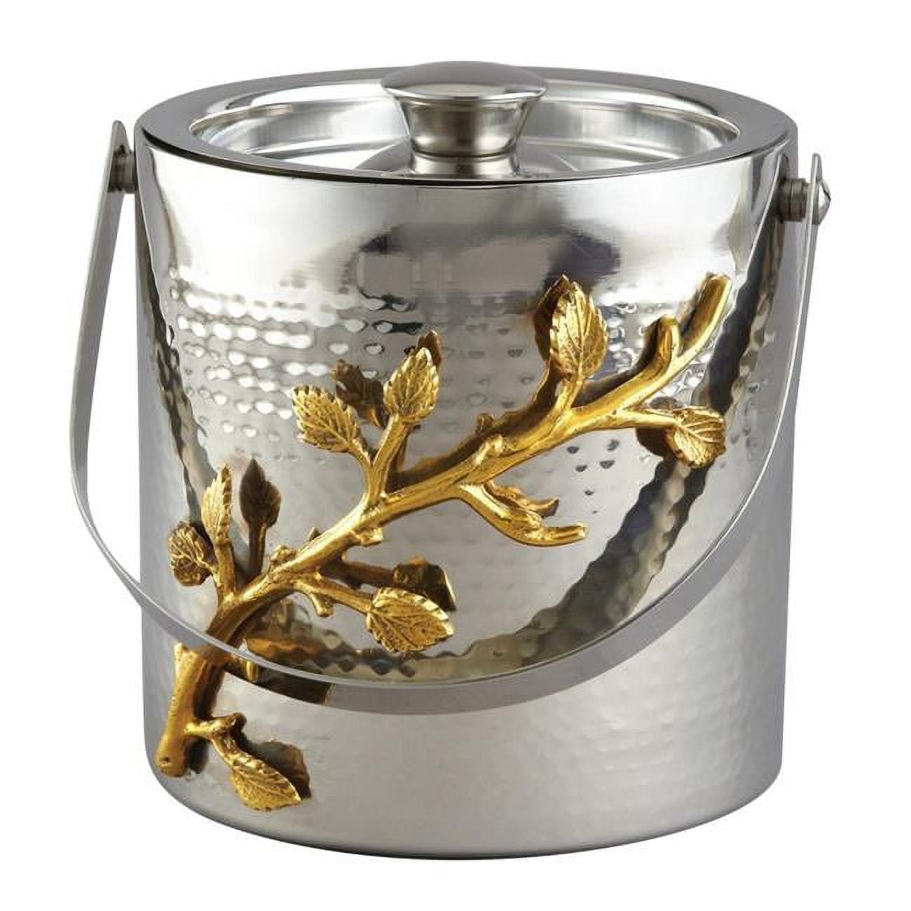 Picture of Jiallo 70027 Gilt Leaf Double Wall Ice Bucket