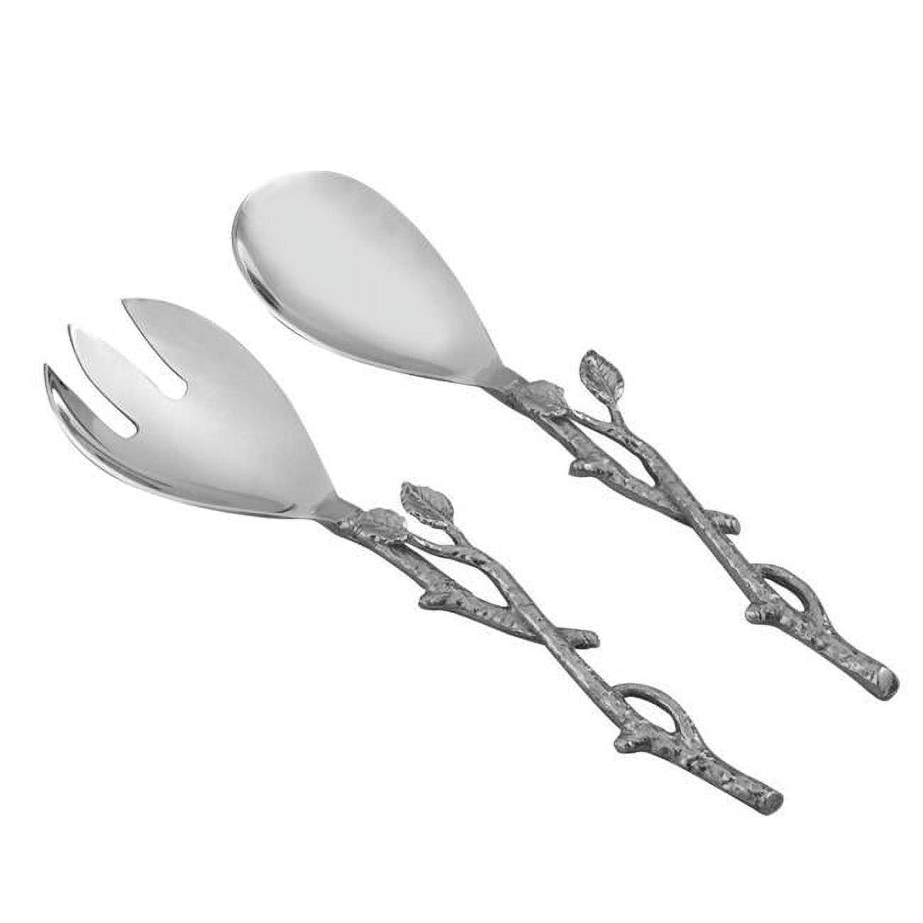 Picture of Jiallo 70112 Sparkle Silver Leaf Salad Set