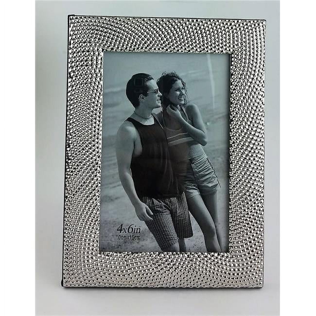 Picture of Jiallo 33113 13 in. Dia. Diamond Rim Mirror Charger Plate