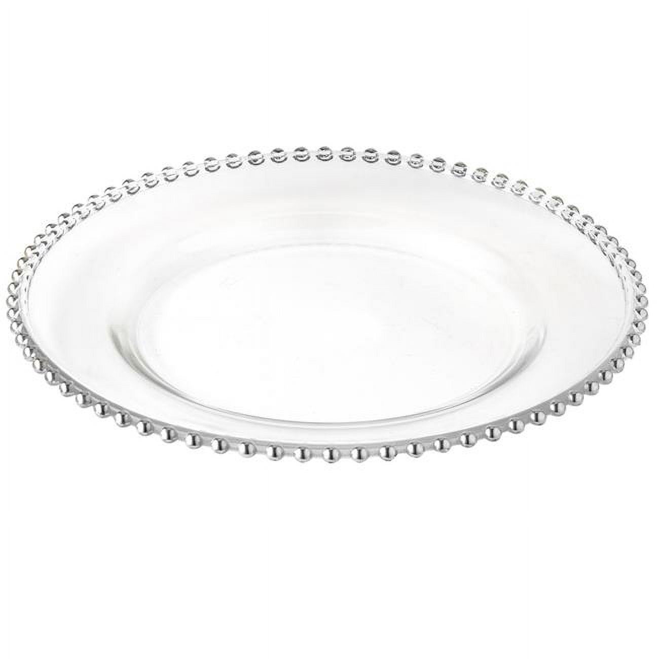 Picture of Jiallo 31172 13 in. Silver Beaded Charger Plates - Set of 4