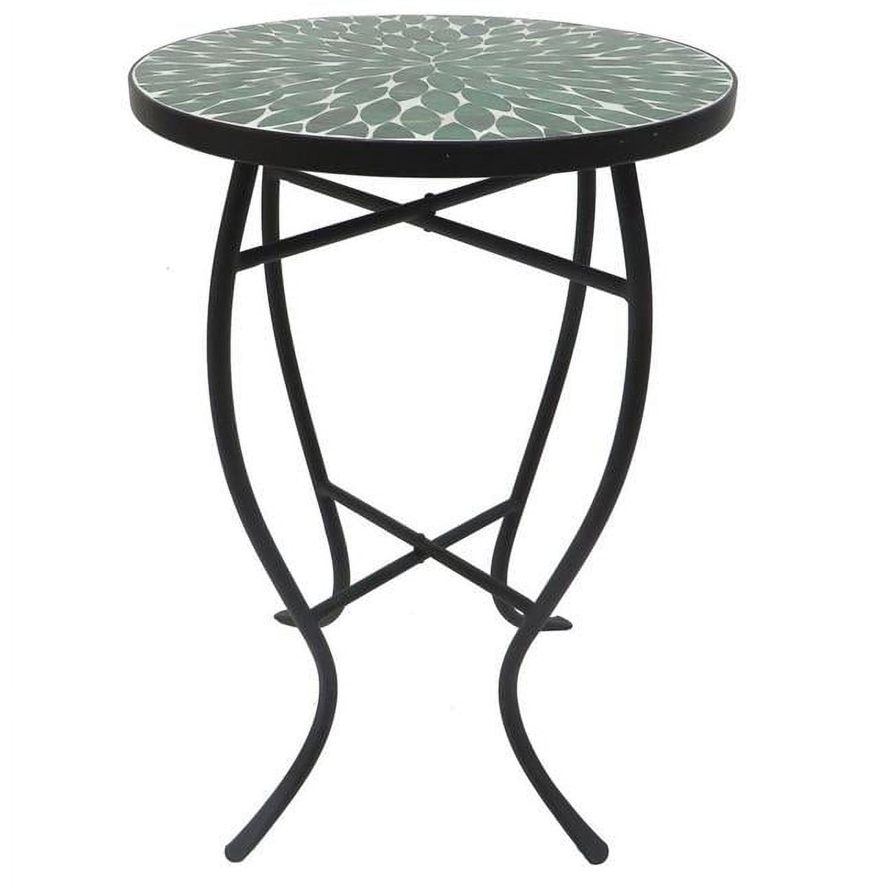 Picture of Best Desu 2129C Mosaic Art Collection Leave Green Accent Table