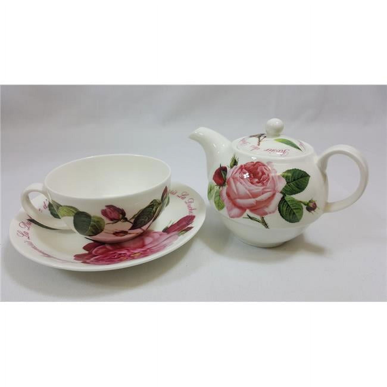 Picture of Roy Kirkham ER3004 Tea for One Teapot with Tea Cup and Saucer - Versailles