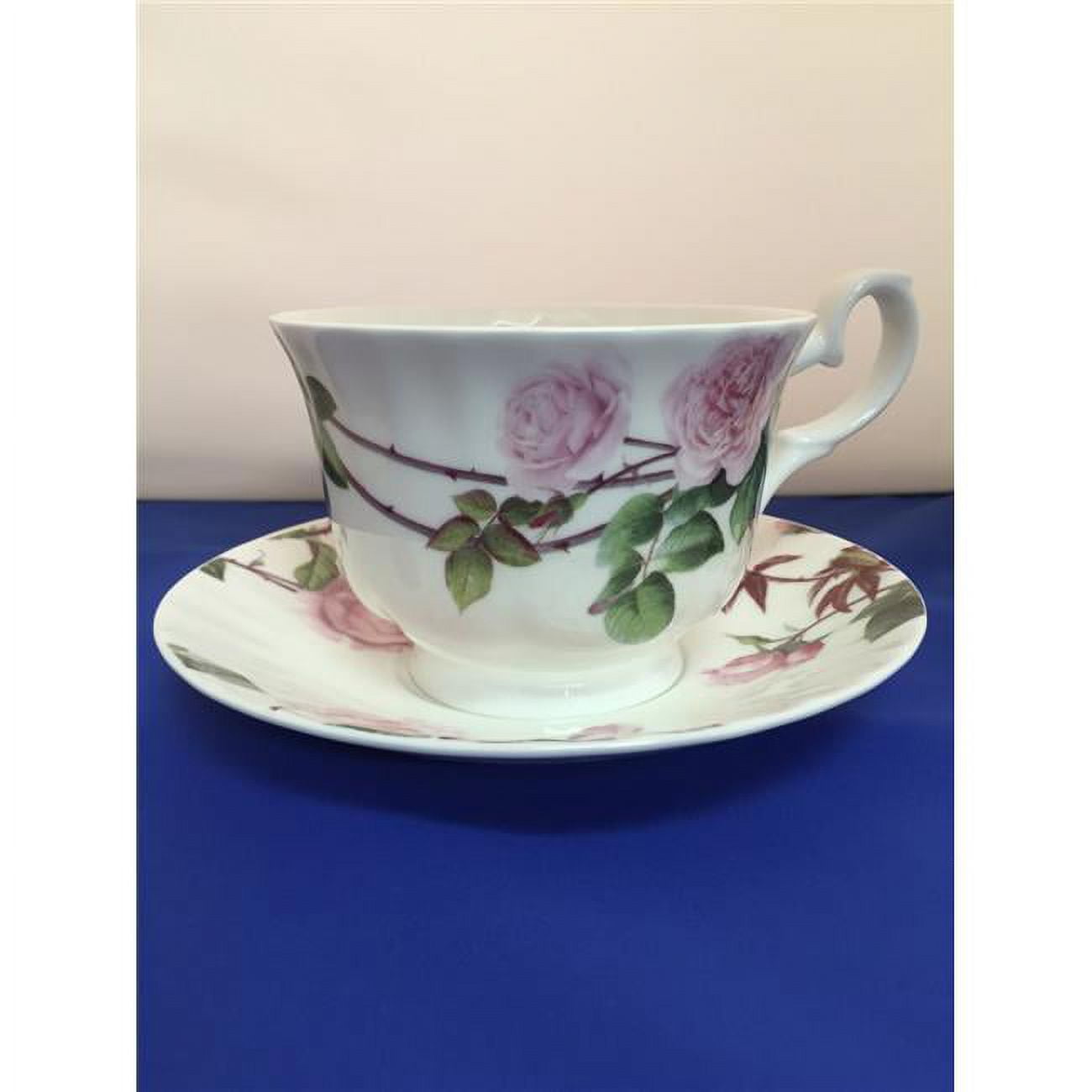Picture of Roy Kirkham ER2875 Breakfast Cup/Saucer - David Austin English Rose Set of 2