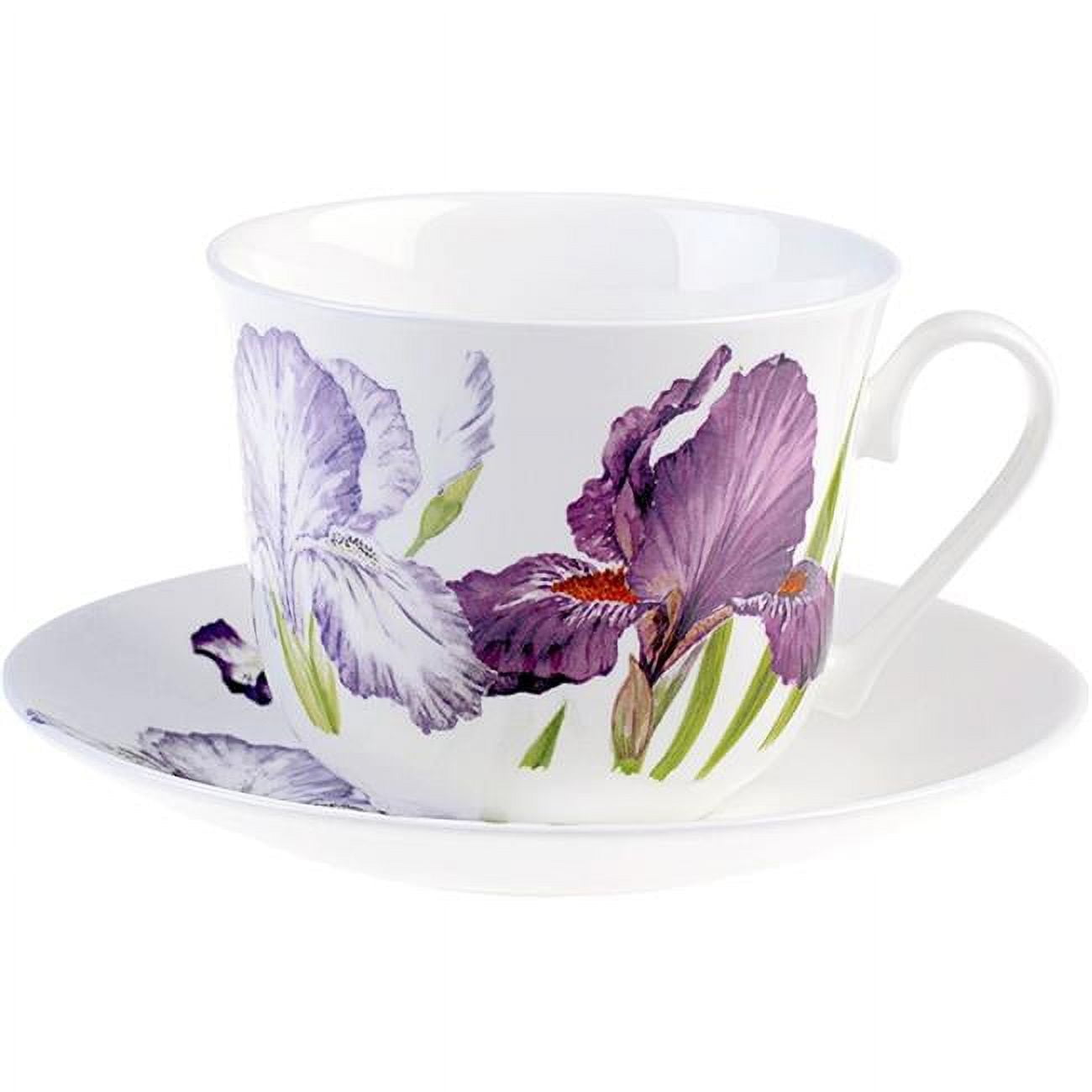 Picture of Roy Kirkham ER2813 Breakfast Cup/Saucer - Iris Set of 2
