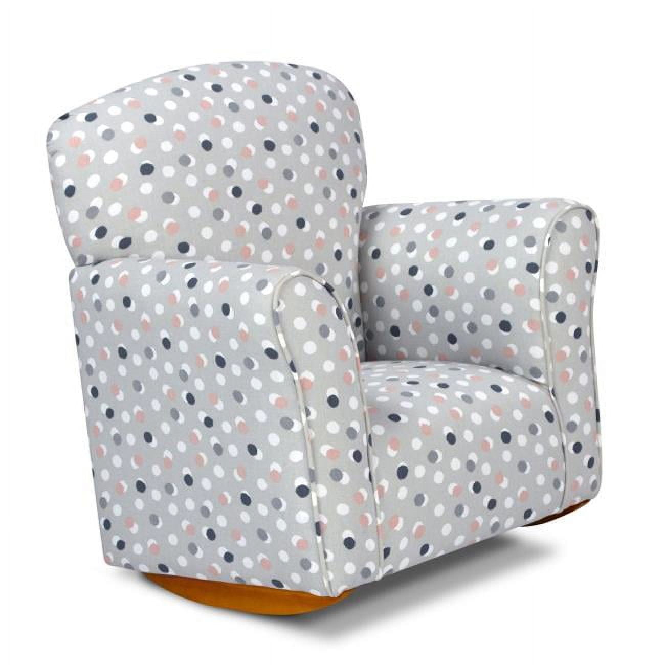 Picture of Brighton Home CR1000FD Toddler Rocker in Free Dots Kids Chair&#44; French Grey