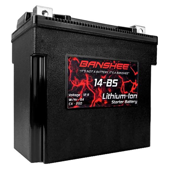 Picture of Banshee DLFP14-BS-03 12.8V Lithium Ion Battery for Replacement YTX14-BS for Harley Davidson 250 Cranking Amps