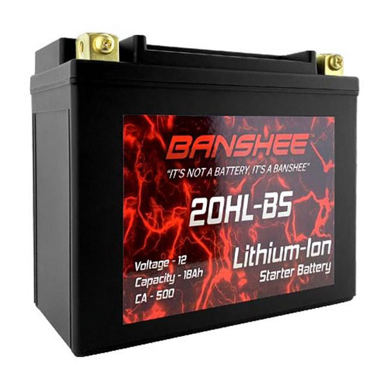 Picture of Banshee DLFP20HL-BS-08 12.8V Lithium LiFePO4 20L-BS Battery for Replacement 78-0827 YTX20HL-BS