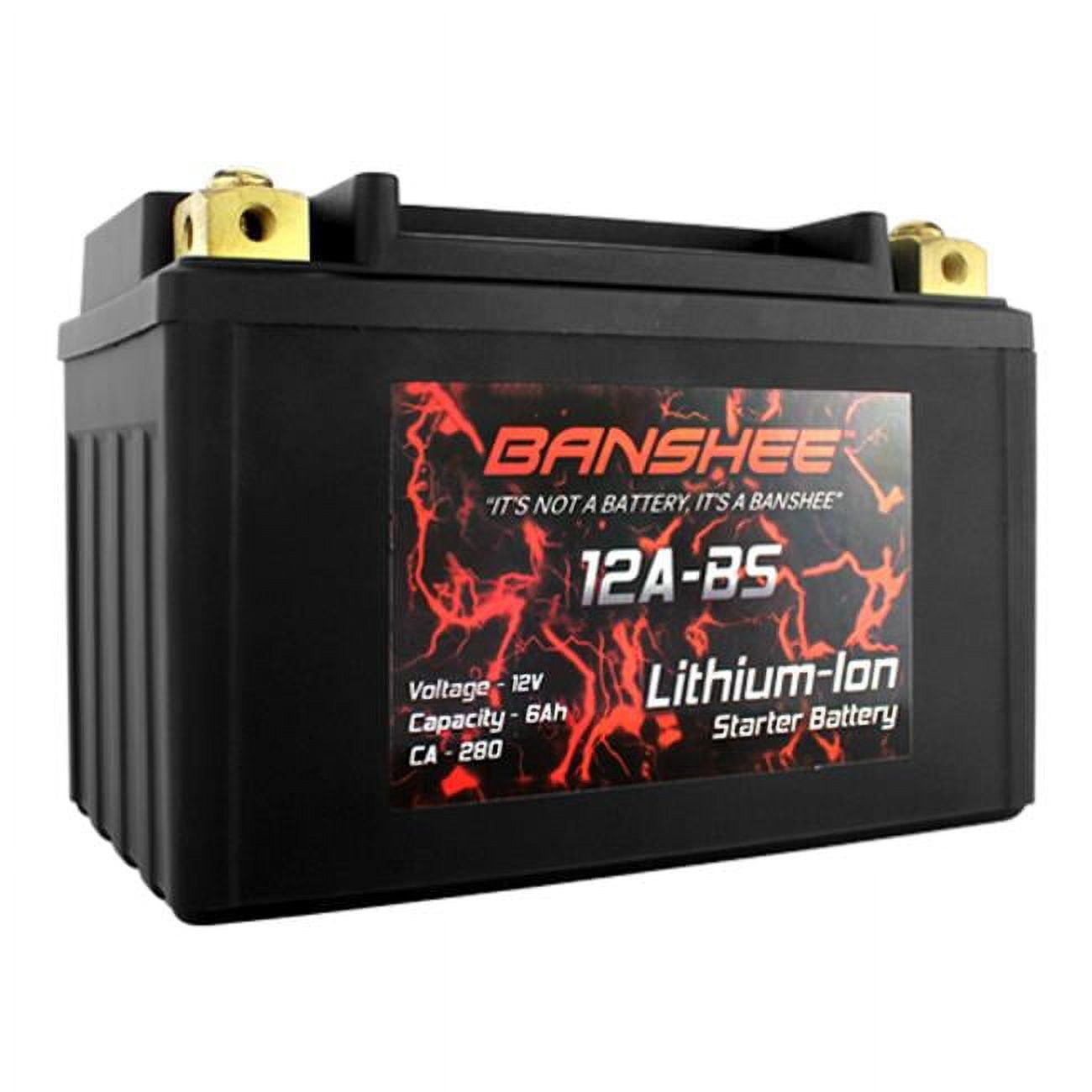 Picture of Banshee DLFP12A-BS Lithium Ion Motorsports Battery YT12A-BS Replaces MMG MMG4