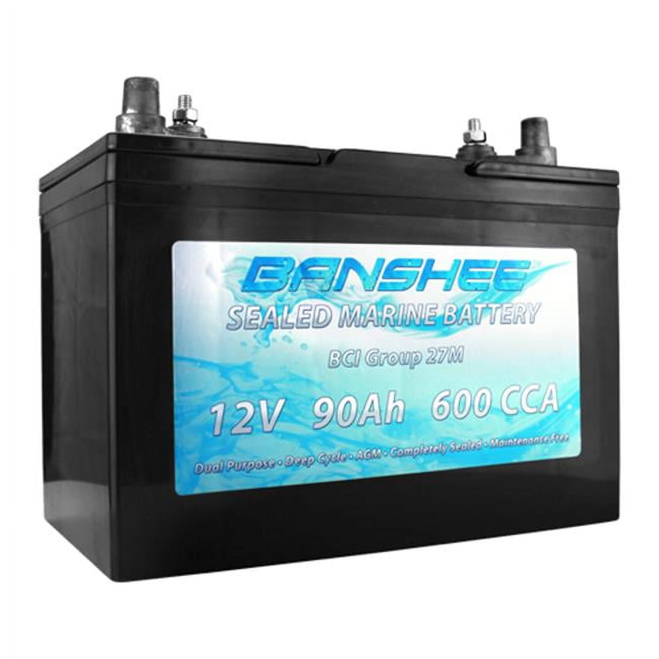 Picture of Banshee 27M-AGM-Banshee Group 27 Deep Cycle Sealed AGM Marine Battery