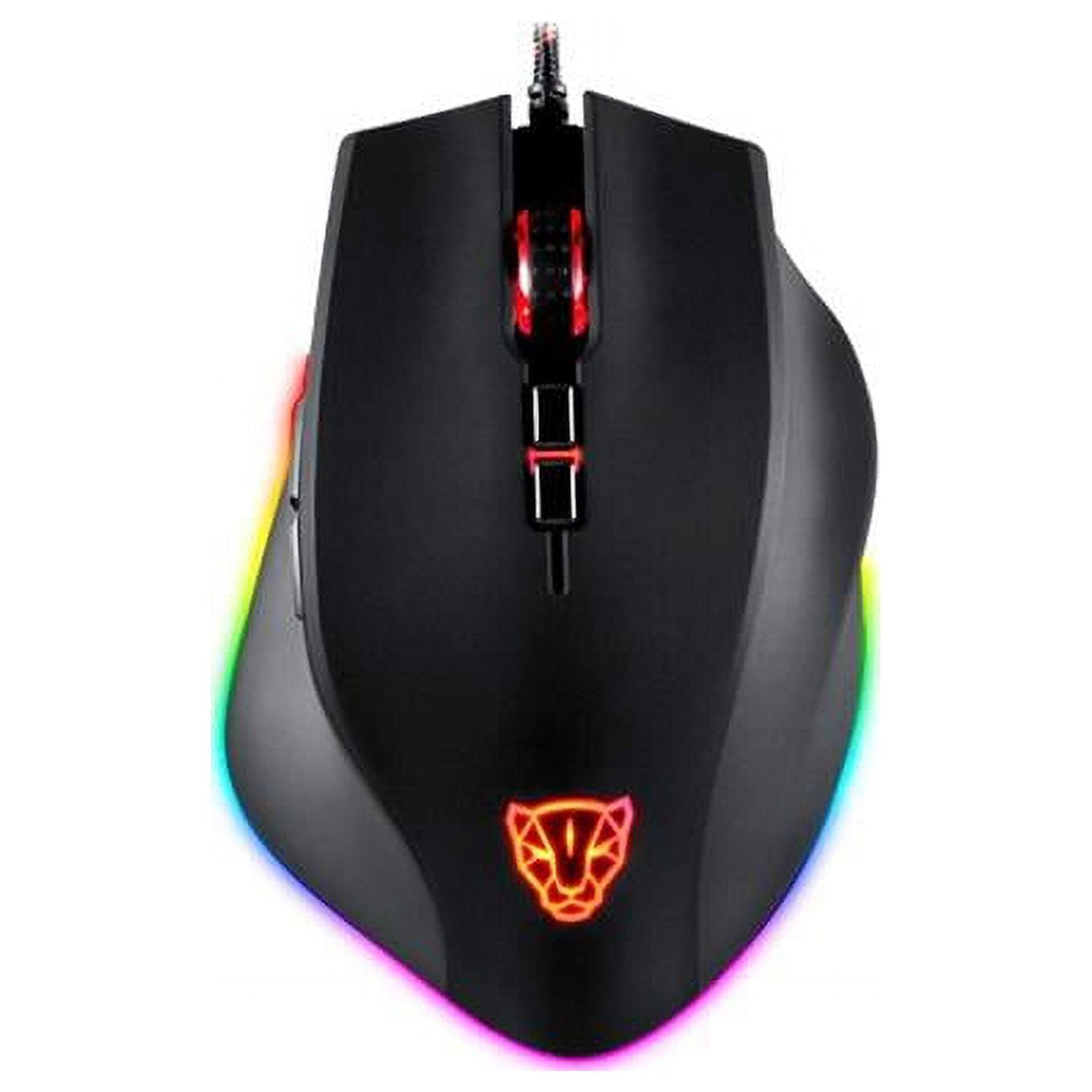 Picture of BatteryJack V80-04 5000 DPI USB Wired Gaming Mouse with RGB Backlit&#44; 8 Adjustable DPI Levels & 8 Buttons for Computer - PC & Laptop