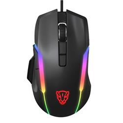 Picture of BatteryJack V90-01 12000 DPI Ultralight Ergonomic Lightweight Wired Gaming Mouse with 8 Buttons&#44; RGB Backlit & Optical Sensor for PC