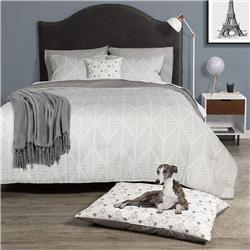 Picture of Dog Whisperer 03668869700200 Chevron Comforter Set & Pet Bed&#44; Multi Color - Twin Size