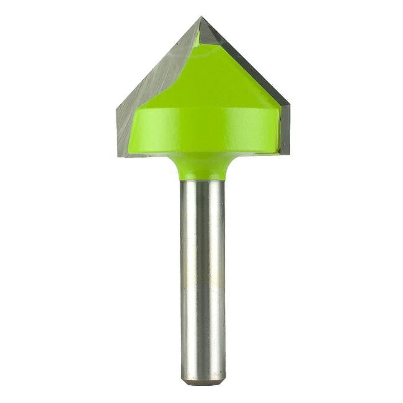 Picture of Exchange-A-Blade 2110072 1 x 0.25 in. Shank Decorative Vee Groove Professional Router Bit - Recyclable Exchangeable