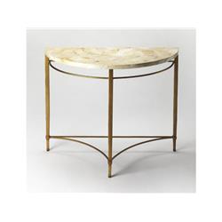 Butler Specialty 6185025 31.5 x 35 x 15 in. Marlena Shell Demilune Console Table -  Butler Specialty Company.