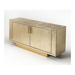 Butler Specialty 3736350 34 x 70.5 x 18 in. Francois Gold Leather Buffet -  Butler Specialty Company.