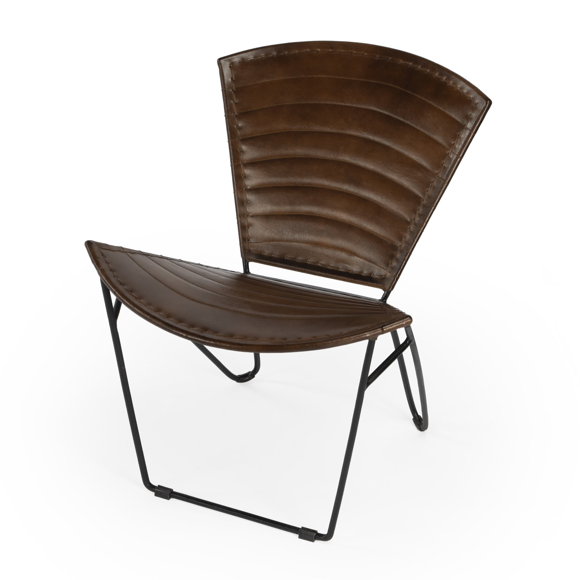 Picture of Butler 6167140 Felix Iron & Leather Loft Accent Chair - 28 x 23 x 20 in.