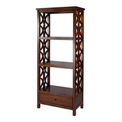 Picture of Butler Specialty 5693011 30 in. Lorena 3- Tier Etagere with Storage Drawer, Brown