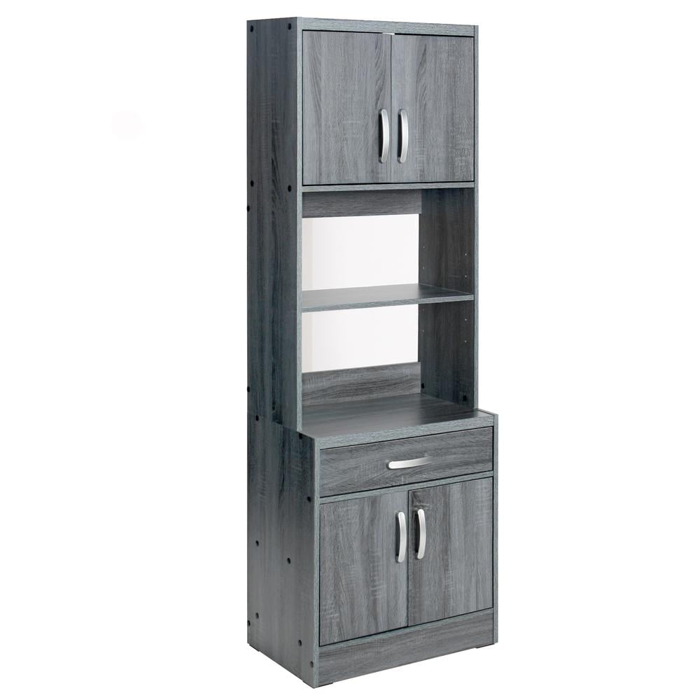 Picture of Better Home 616859964488 71 x 24 x 16 in. Shelby Tall Wooden Kitchen Pantry&#44; Gray