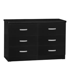 Picture of Better Home 616859965645 31 x 48 x 16 in. DD & PAM 6 Drawer Engineered Wood Bedroom Dresser&#44; Black