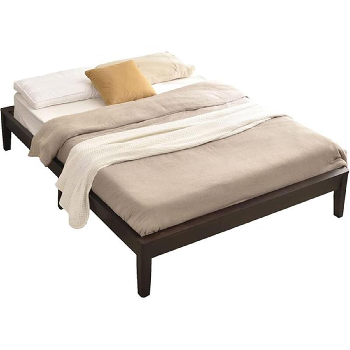 Picture of Better Home PLATFORM-50-TOB Stella Solid Pine Wood Queen Size Platform Bed Frame, Tobacco