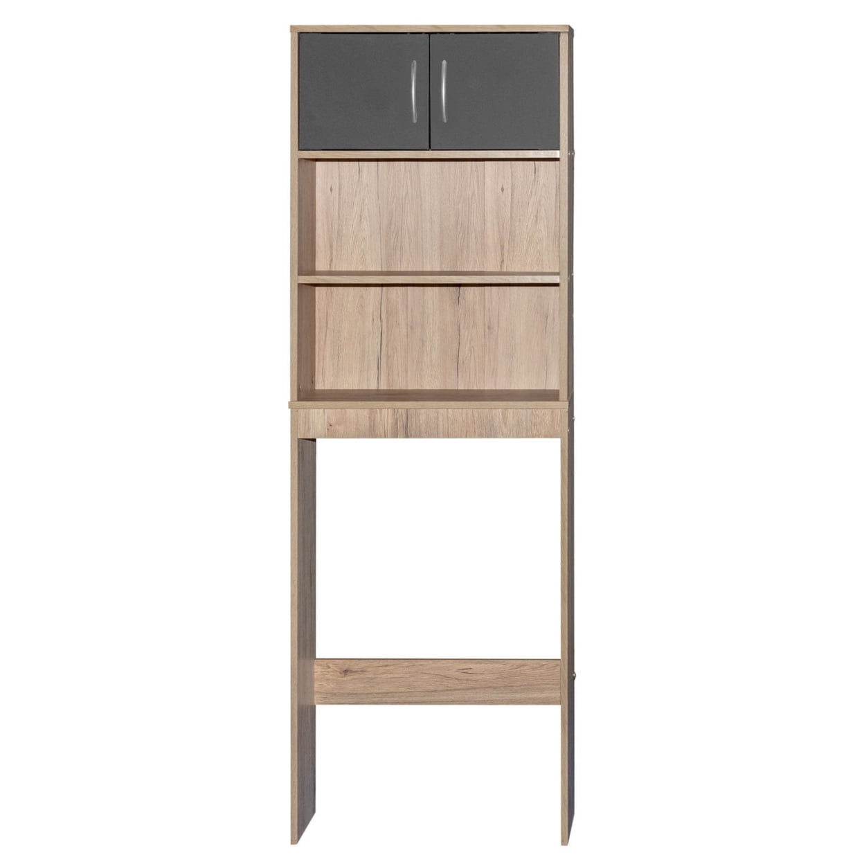 Picture of Better Home Products 3416-ACE-OAK-DGRY Ace Over-The-Toilet Storage Rack&#44; Natural Oak & Dark Gray