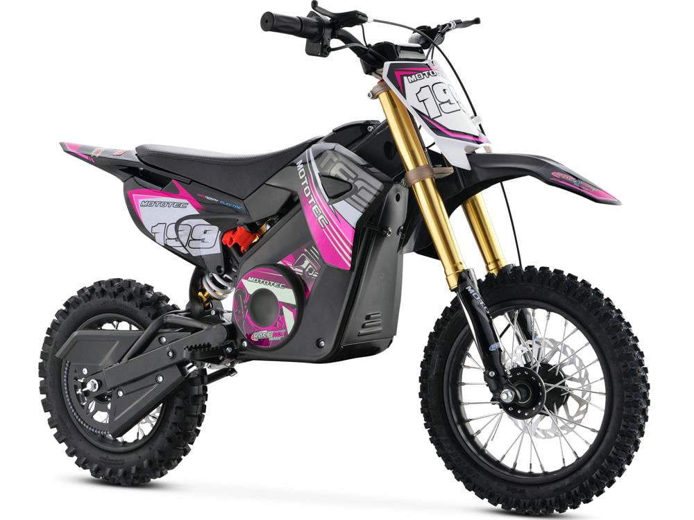 Picture of MotoTec MT-Dirt-Pro-Pink Electric Dirt Lithium Bike Pink - 36V - 1000W - Steel