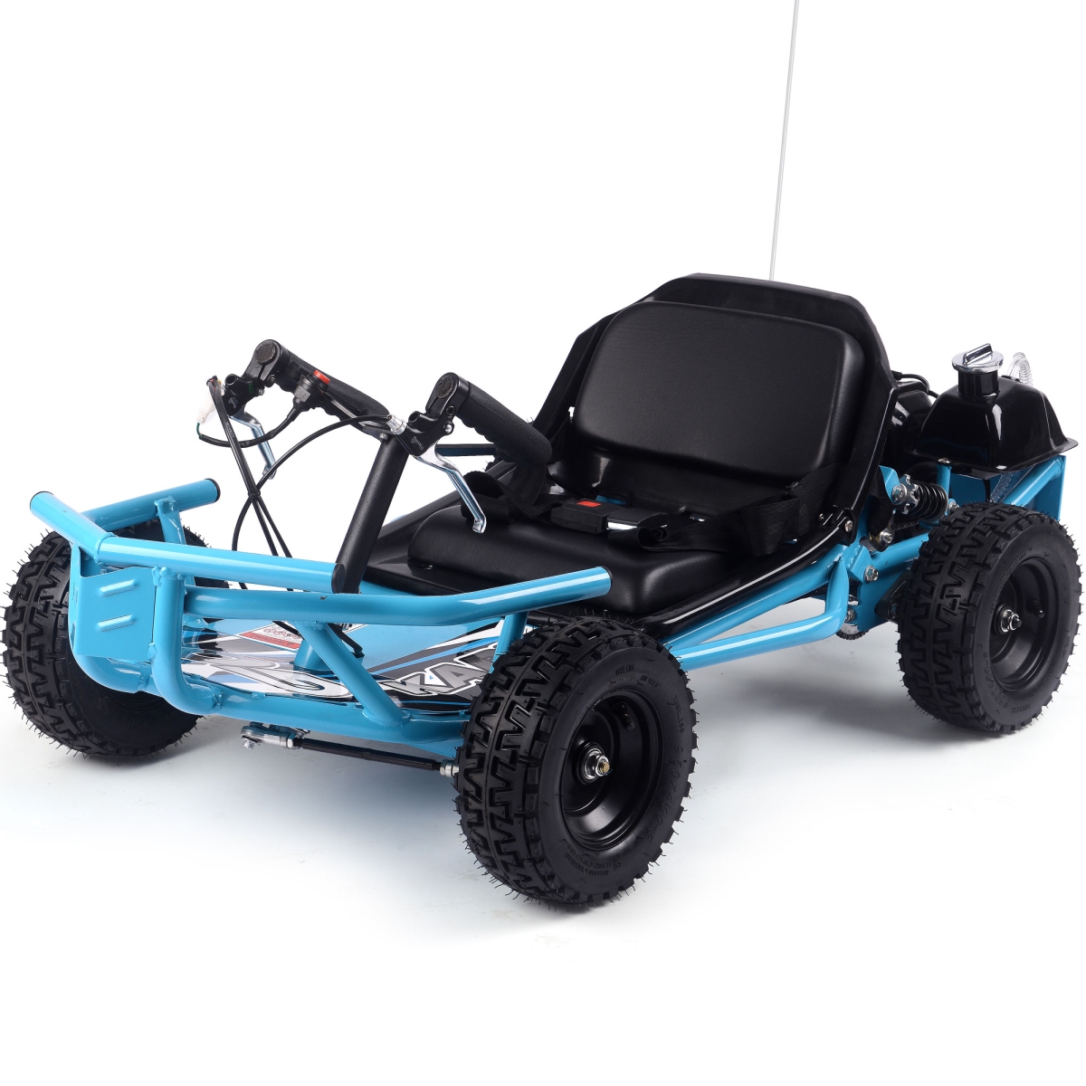MT-GK-Sandman-52cc-Blue Sandman Kids Gas Powered 52CC Go Kart Bike, Blue