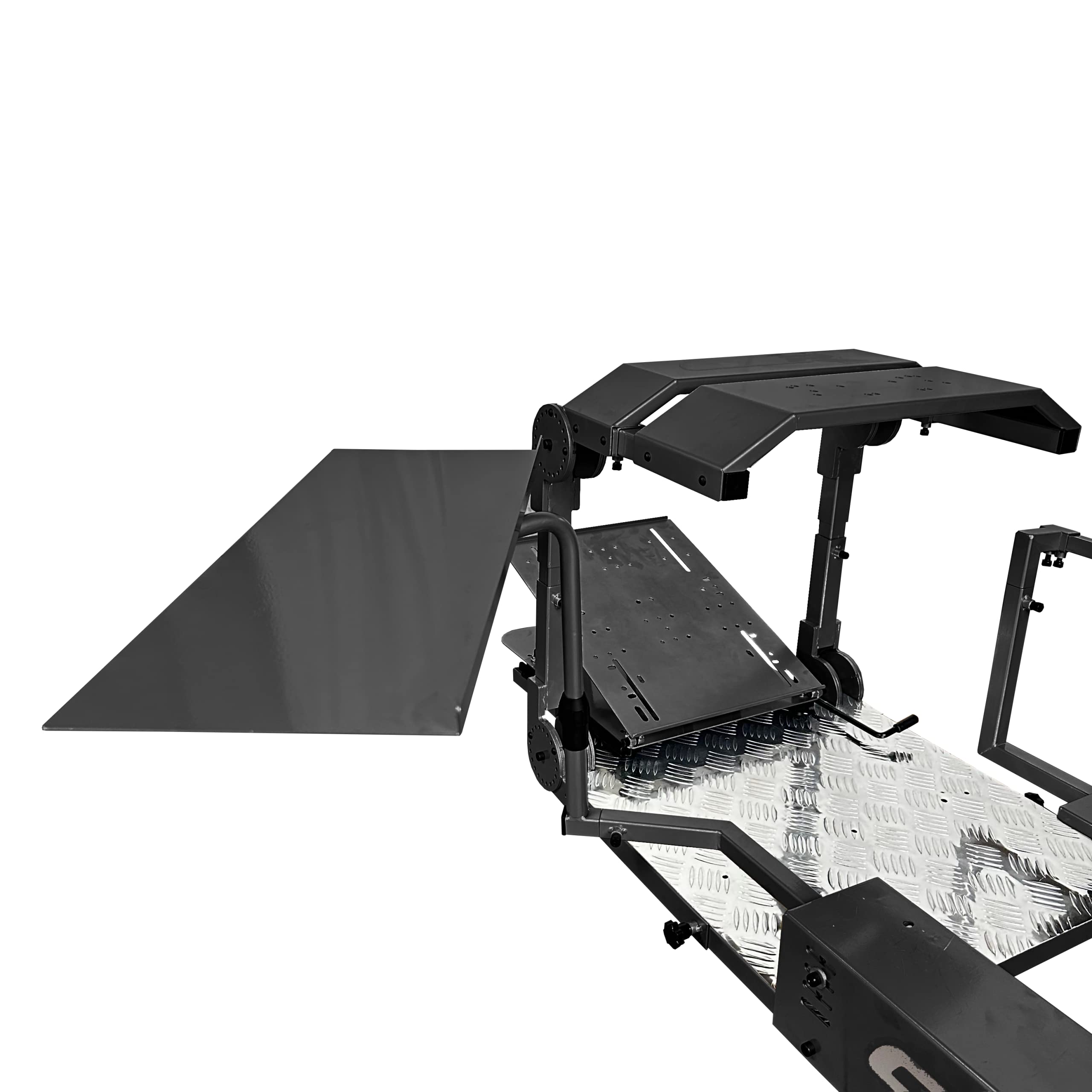 Pro Keyboard & Mouse Tray - Black - Adjustable Double Tray Design