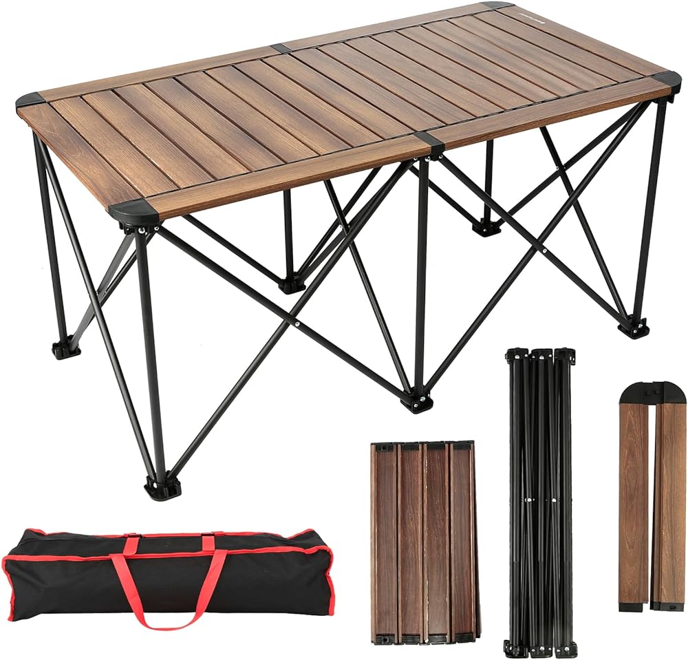 Outdoor Heavy-Duty Portable Camping Folding Dinner Table