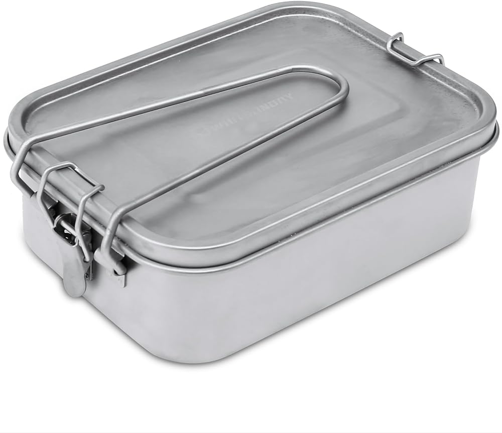 Picture of Whitsunday TiB-S Titanium Cookware Kit with Folding Handle for Lunch Outdoor Camping Hiking - Small