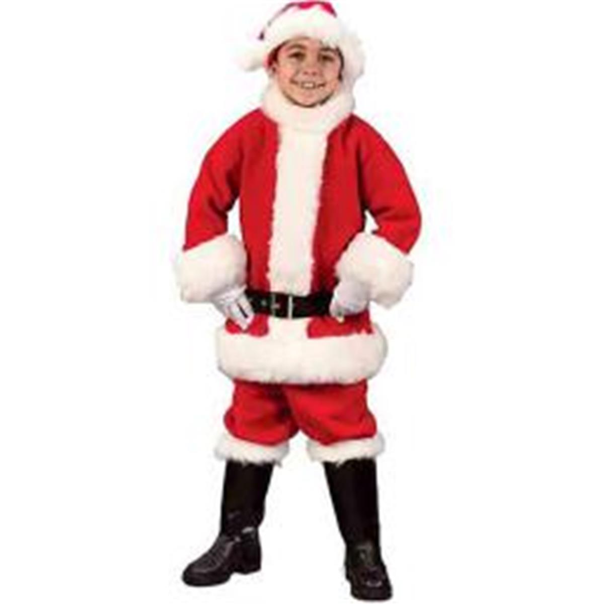 Picture of BuySeasons 288041 Flannel Santa Suit Child Costume