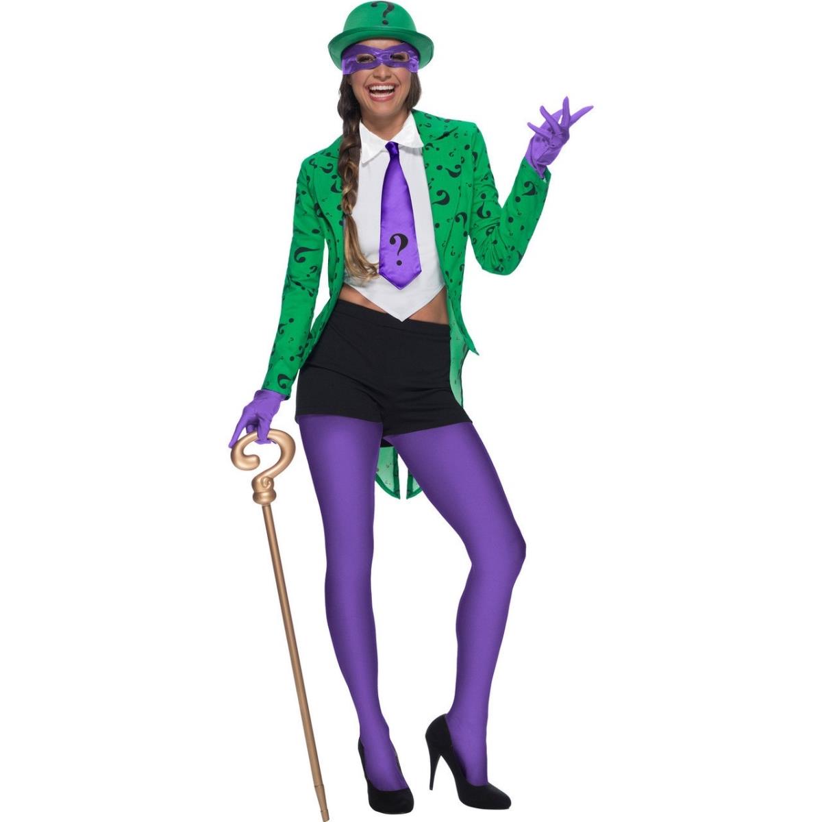 Picture of Charades Costumes 280586 Womens Riddler Costume&#44; Extra Small 3-5