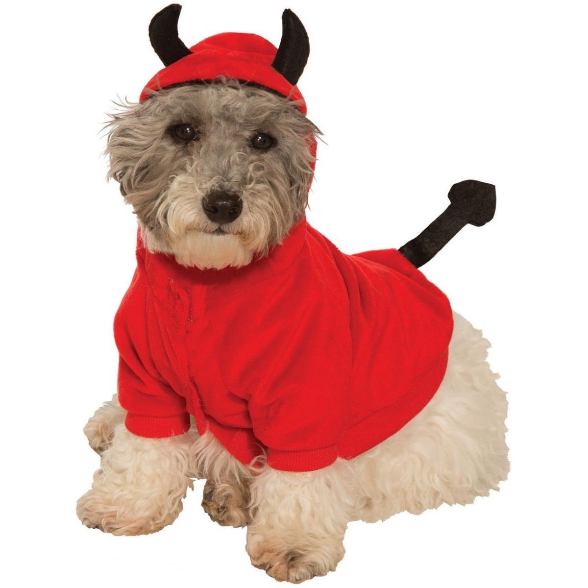 Picture of Forum Novelties 280744 Devil Hoodie Pet Costume, Small