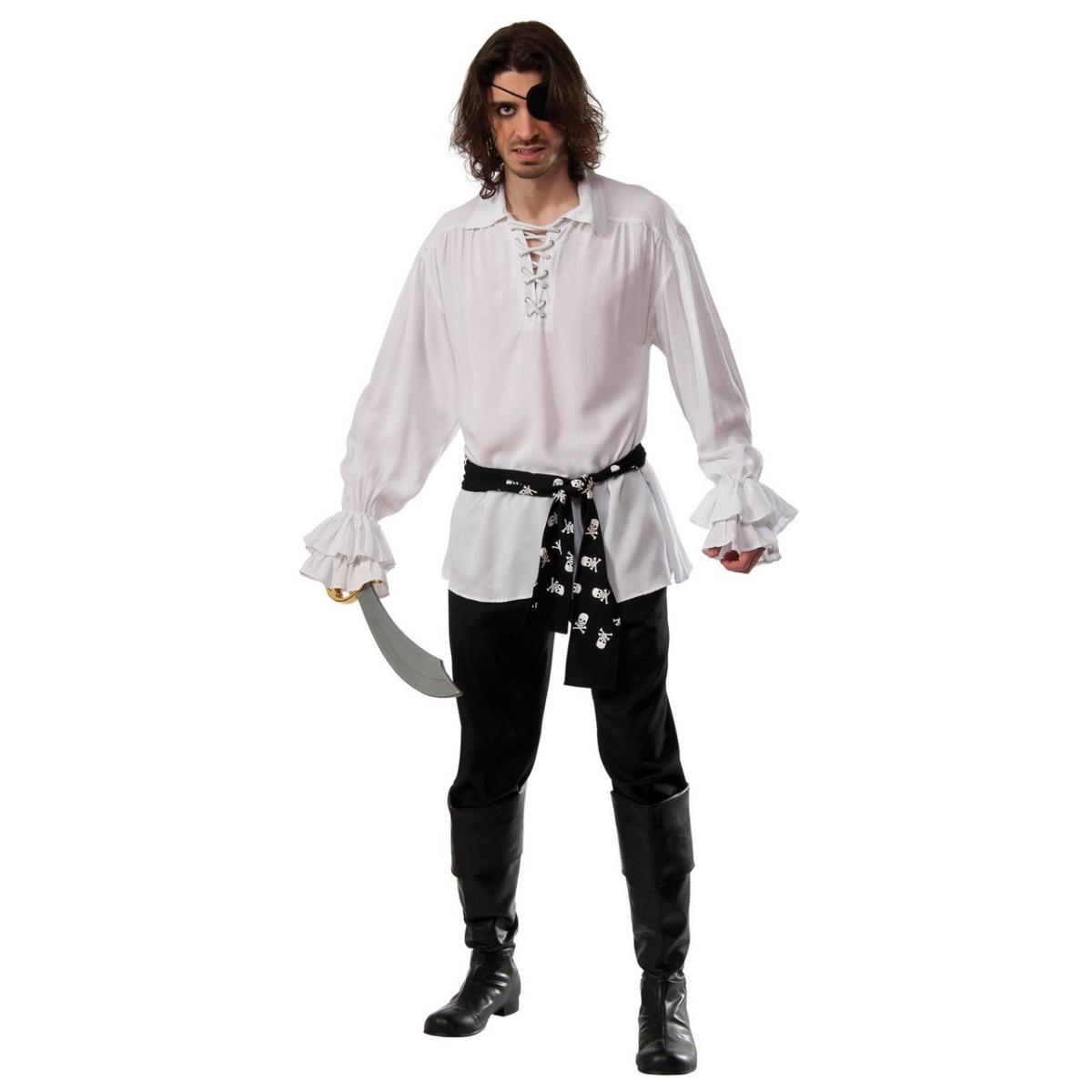 Picture of BuySeasons 286706 Adult White Pirate Shirt&#44; Medium