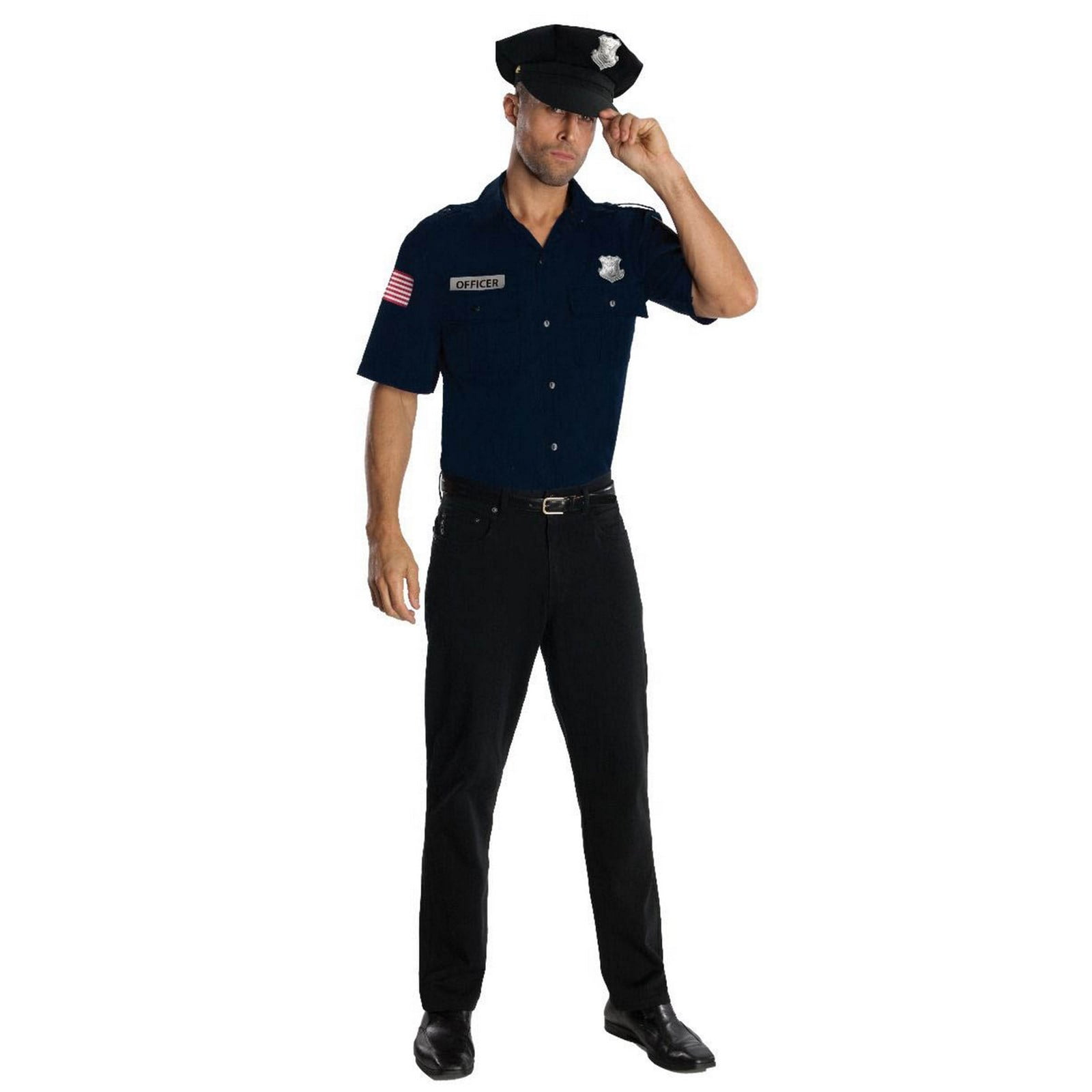 Picture of BuySeasons 286753 Police Officer - Blue, Plus Size