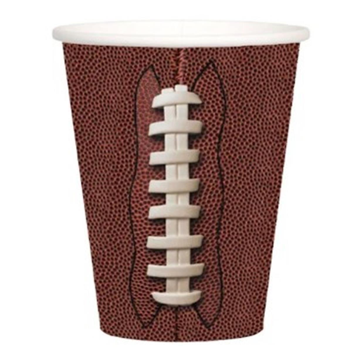 Picture of Birth5000 307066 9 oz Football Cups&#44; Pack of 8